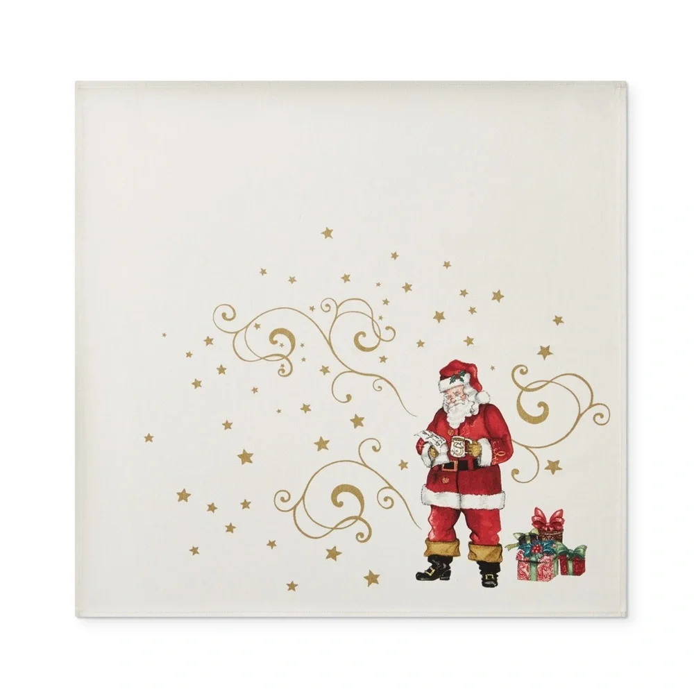 Williams Sonoma 'Twas the Night Before Christmas Napkins - Set of 4 🎅🏻🦌🎄⛄️